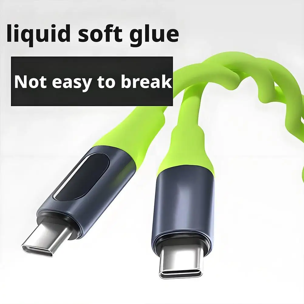

Dual Type-C Fast Charging Cable USB-C Digital Display For IPhone 16 Android Quick Charge Cord For Phones & Tablets
