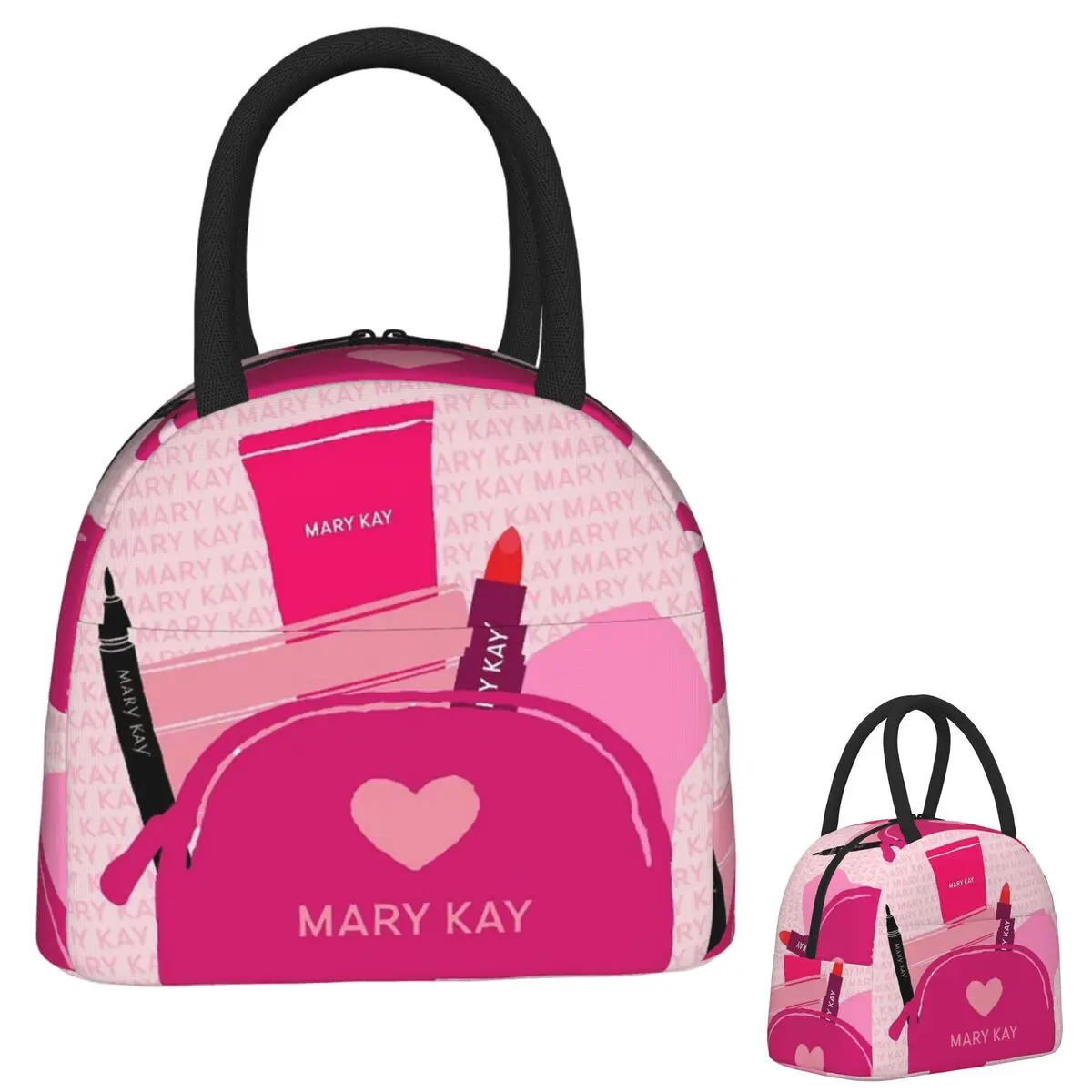 

Mary Kay Insulated Lunch Bag for Women Children Portable Food Boxes Thermal Lunch Box Tote