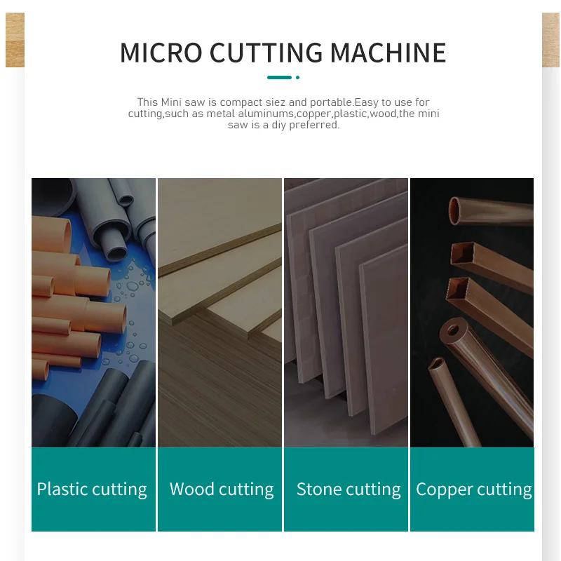 Мини-режущий станок, 45-градусная режущая пила, настольная пила, инструмент «сделай сам», для резки дерева, пластика, меди