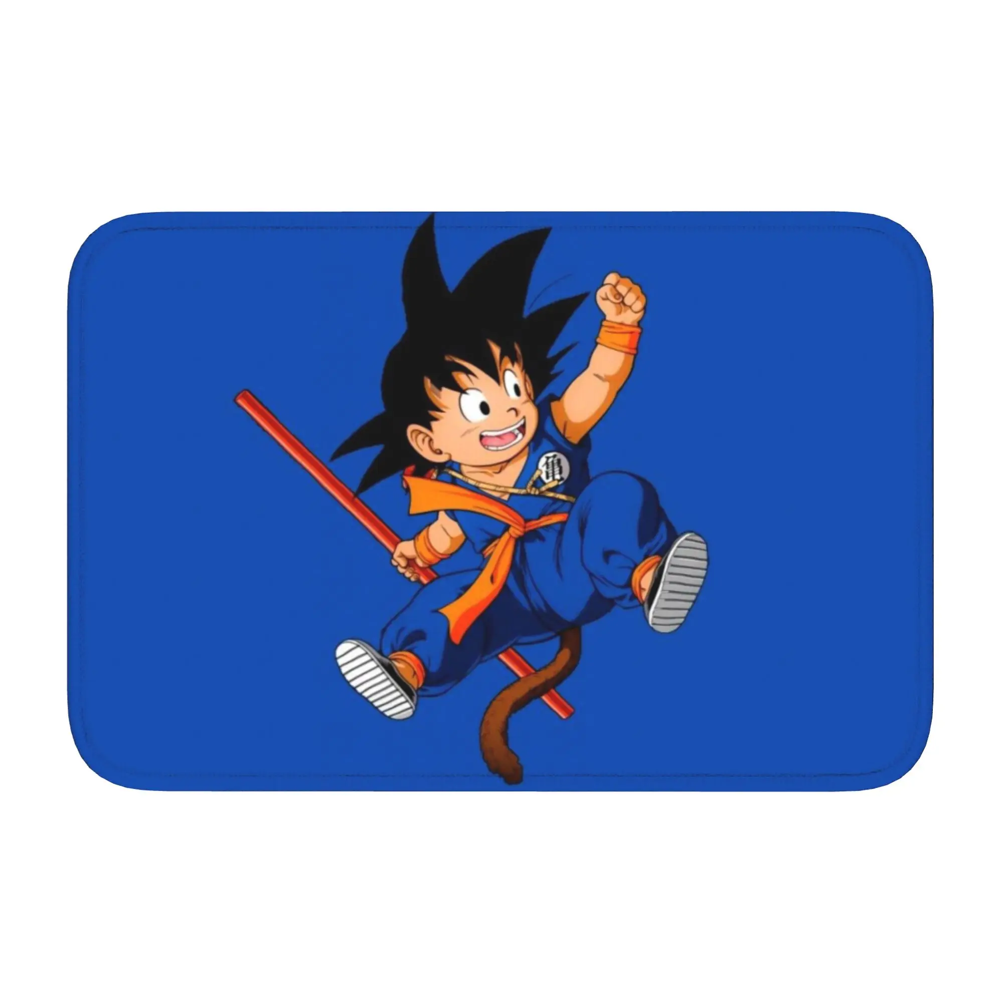 

Custom Goku Anime Doormat Non-Slip Entrance Welcome Kitchen Bath Floor Door Mat Cute Cartoon Toilet Living Room Carpet Rug
