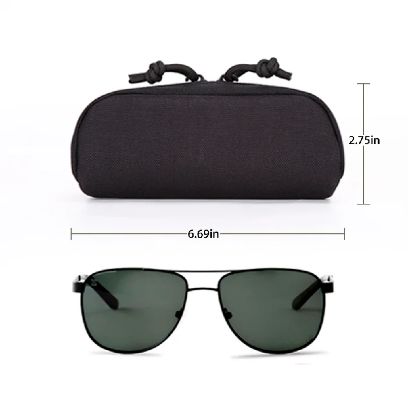 1000D Nylon Shockproof Portable Case for Hunting Goggles & Outdoor Sunglasses Storage