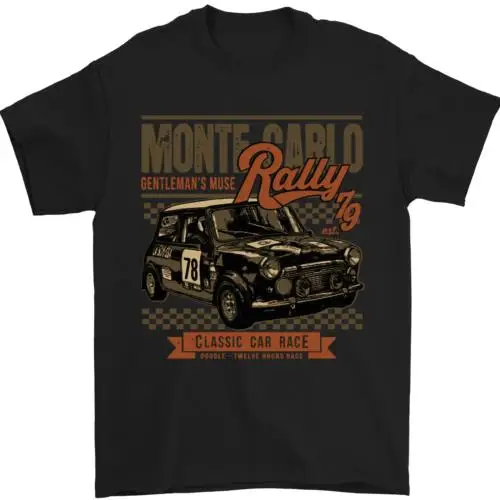 Monte Carlo Rally 79 Mini Car Enthusiast Mens T-Shirt 100% Cotton