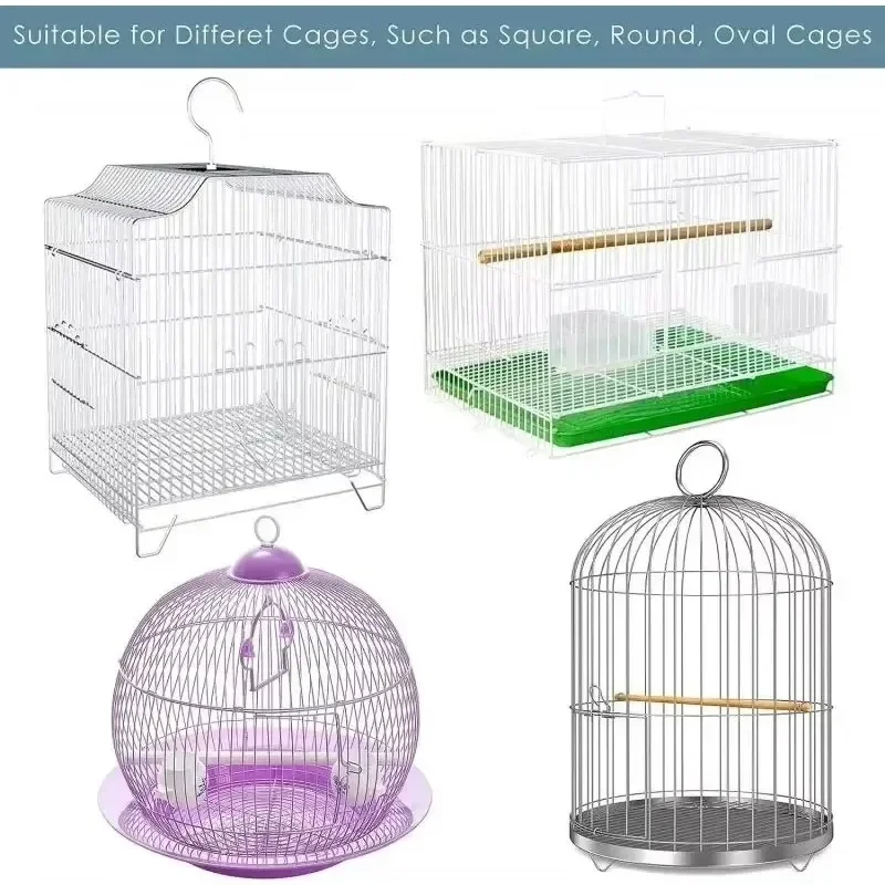 Receptor Seed Guard Nylon Mesh Bird Parrot Cover Soft Easy Cleaning Nylon Airy Fabric Mesh Bird Cage Cover Seed Catcher Guard