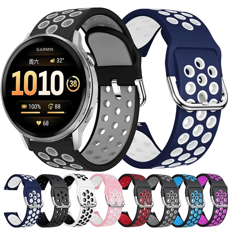 20 مللي متر 22 مللي متر لينة سيليكون حزام الساعات ل Garmin Venu 2 3 4 45 مللي متر/Forerunner 970 570 47 مللي متر 965 745 255 245 645 265 255 الموسيقى SQ2 حزام #1