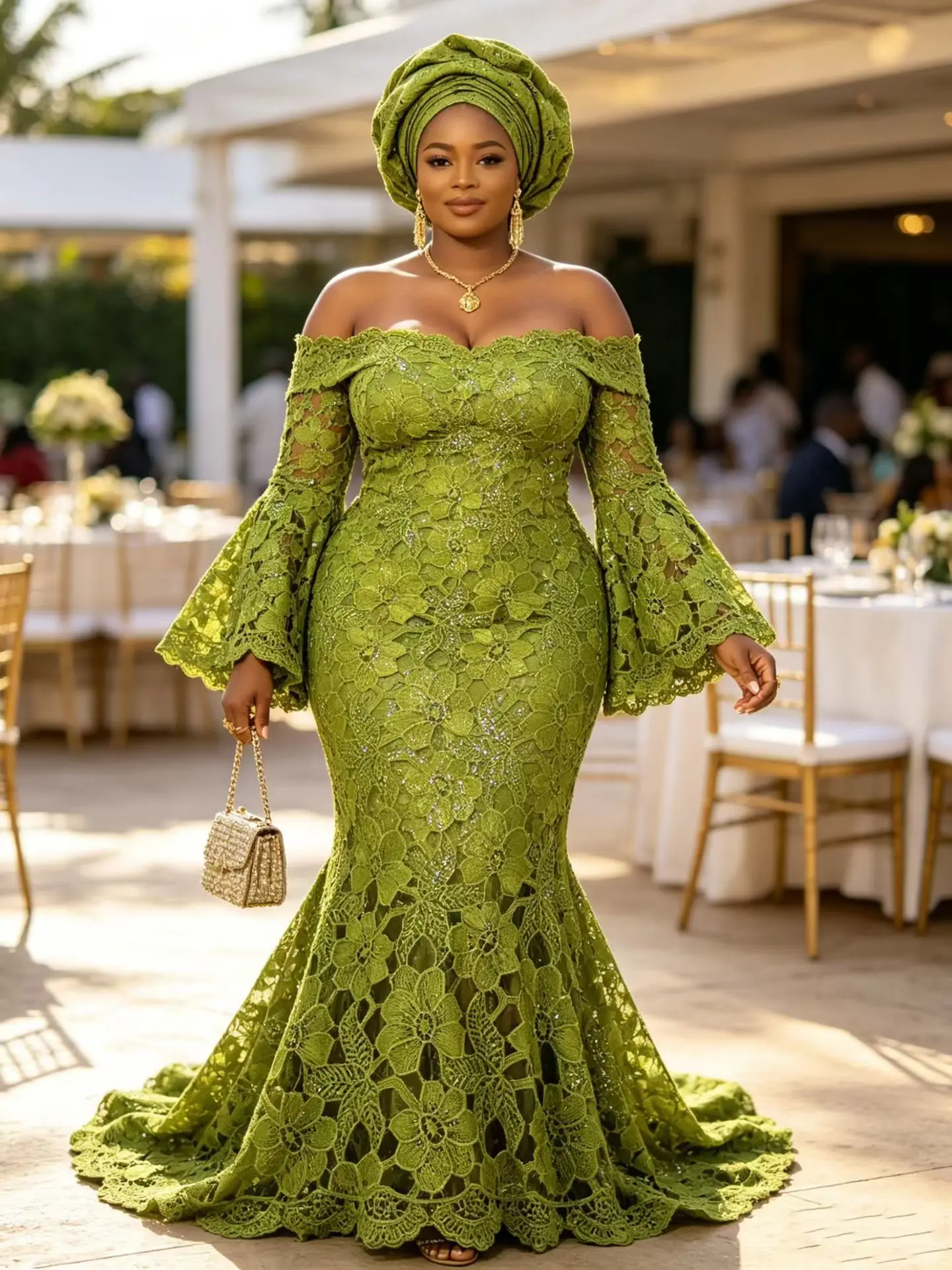 

2026 African Nigerian Tulle Lace Fabric High Quality With Embroidery Prom Dresses Sewing Guipure Cotton Damask 5Yards JL575