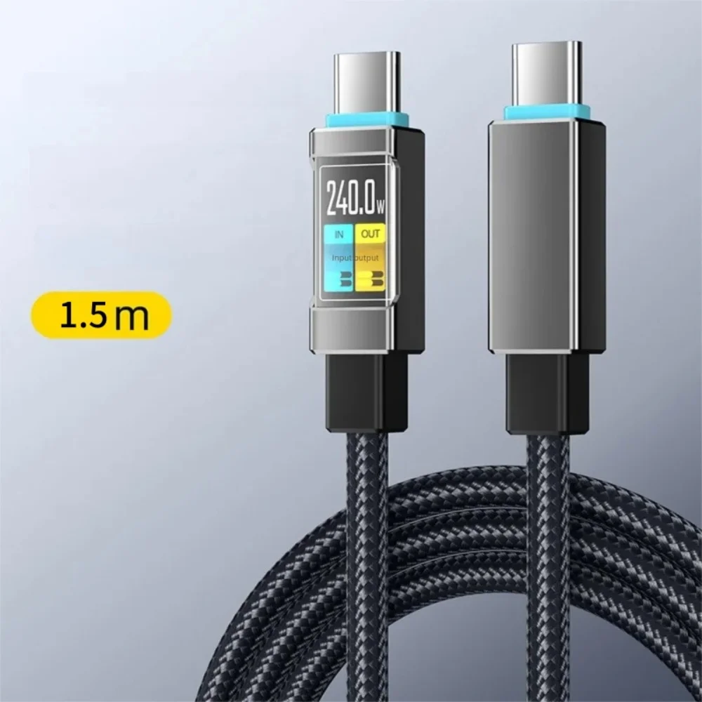 PD 240W USB Typ-C Kabel, schnelles Ladekabel für iPhone, Samsung, Xiaomi, Huawei, USB-C zu USB-C, schnelles Ladekabel
