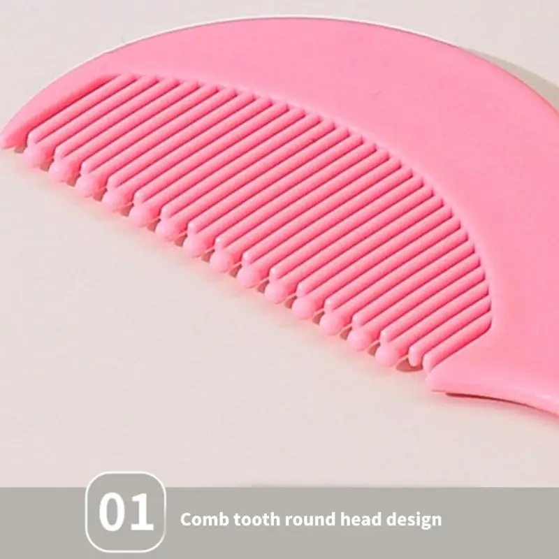 

M89C Toddler Hair Care Set for Baby Gentle Hairbrush & Comb with Fun Bear Design for Everyday Use Portable Long Handle