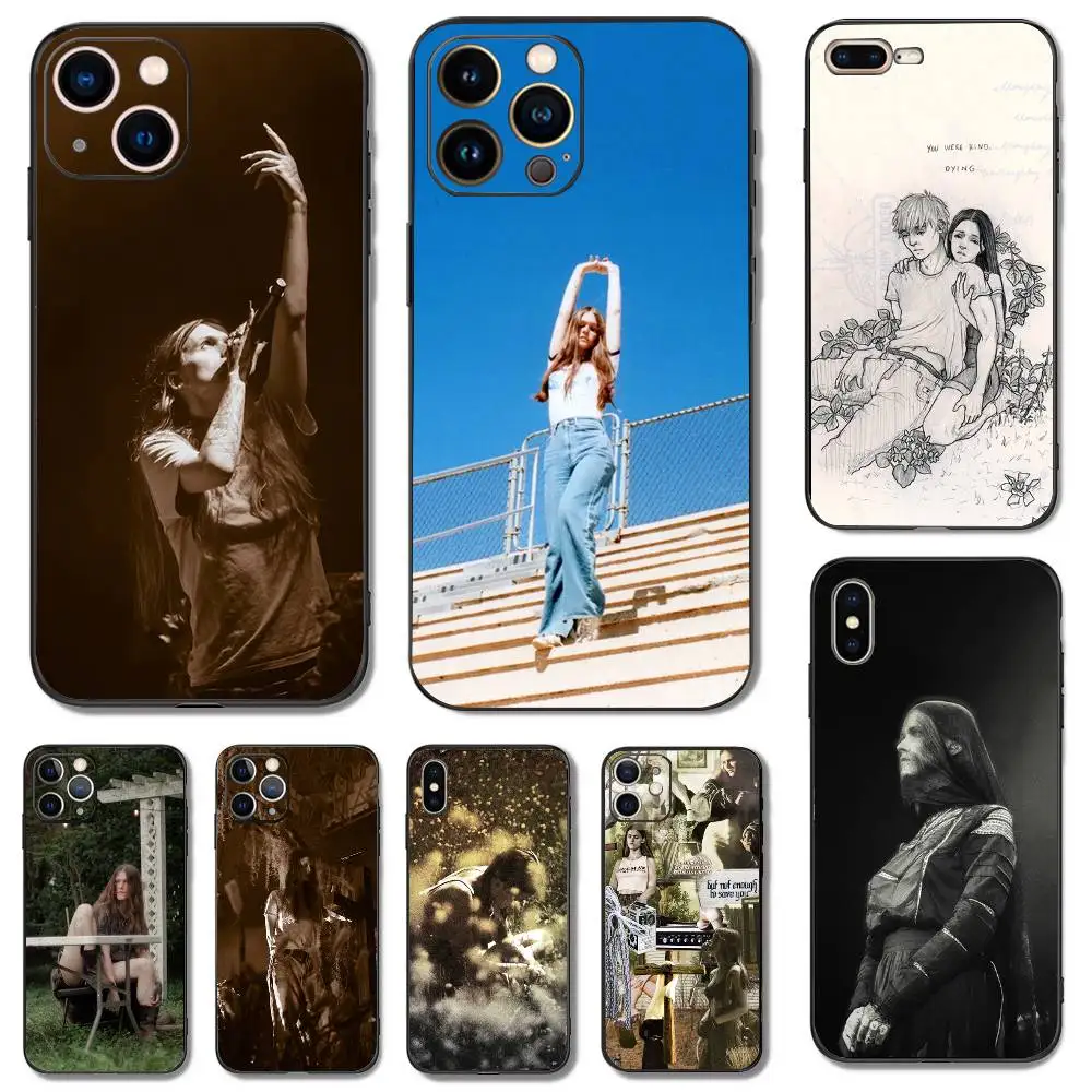 

Ethel Cain Singer Phone Case For iPhone 17 16,15,14,13,12,11,Pro,XS,Max,XR,Plus,Mini Soft Silicone Black Shockproof