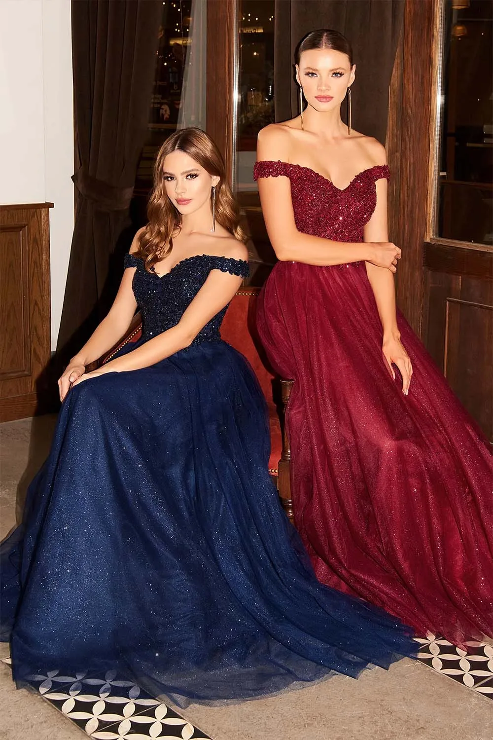 YQLNNE Vestido De Gala Wine Red Long Prom Dresses Off the Shoulder Embroidered Beaded Zipper Back Aline Formal Gown