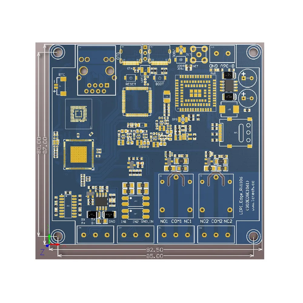 RV1106G3 Edge Computing Industrial Controller 4G Cat.1 WIFI6 BT5.2 Ethernet 2DI 2DO Relay Module for IoT Secondary Development