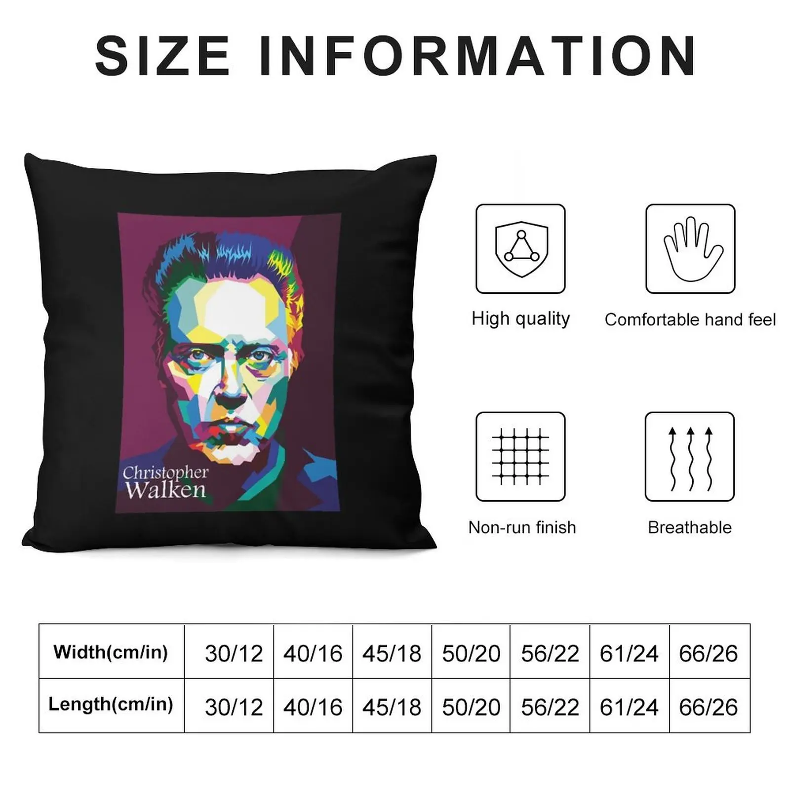 Vintage Retro Christopher Walken movie On Wpap Premium Scoop Throw Pillow Pillow Decor Cushion Cover Set pillow