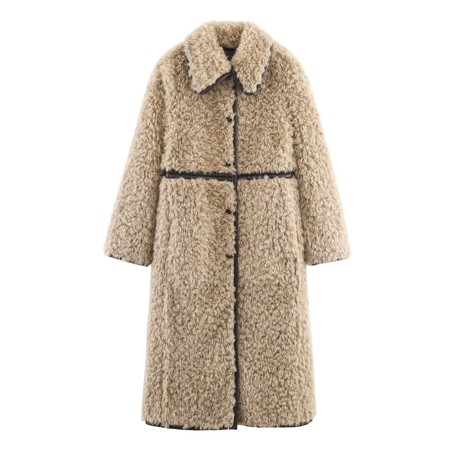

2025 Fleece-Lined Long Coat: Elegant, Fashionable, New Style, Comfortable, Office Wear, Casual, Versatile, Vintage, Sexy Outerwe