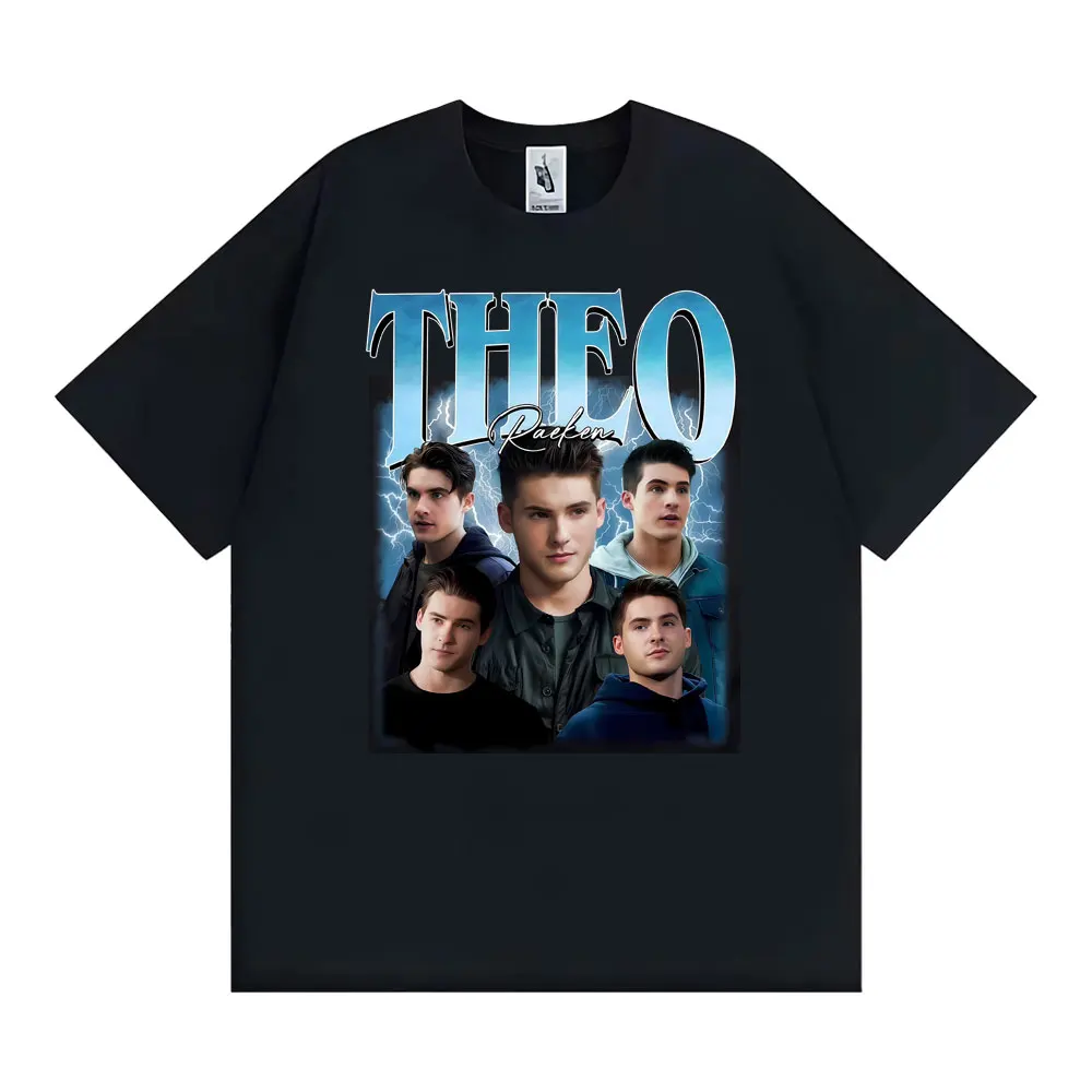 T-shirt vintage Theo Raeken des années 90 avec imprimé Teen Wolf pour hommes et femmes, t-shirts vintage Harajuku 100% coton à manches courtes, t-shirts décontractés