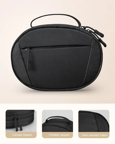 Imagen 2 del producto Funda blanda para auriculares Beats Studio Pro/sony wh 1000xm4/Beats Studio 3, funda protectora portátil de viaje, bolsa de almacenamiento