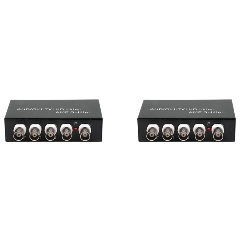 

RISE-2X Signal 1 In 4 Out AHD/CVI/TVI Video Splitter HD Coaxial Camera,Black