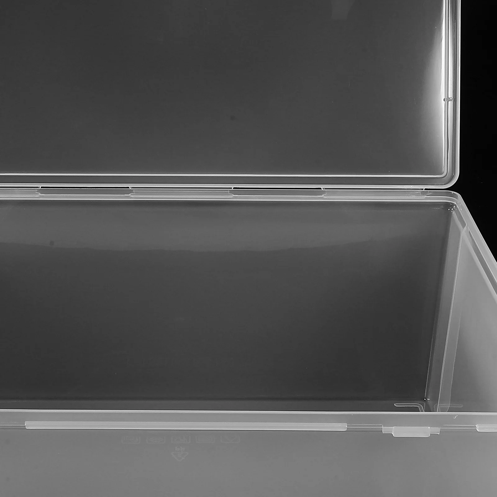 

File Box Pp Material Clear Plastic Document Organizer Stackable Desktop File Container For Office Home Portable Project