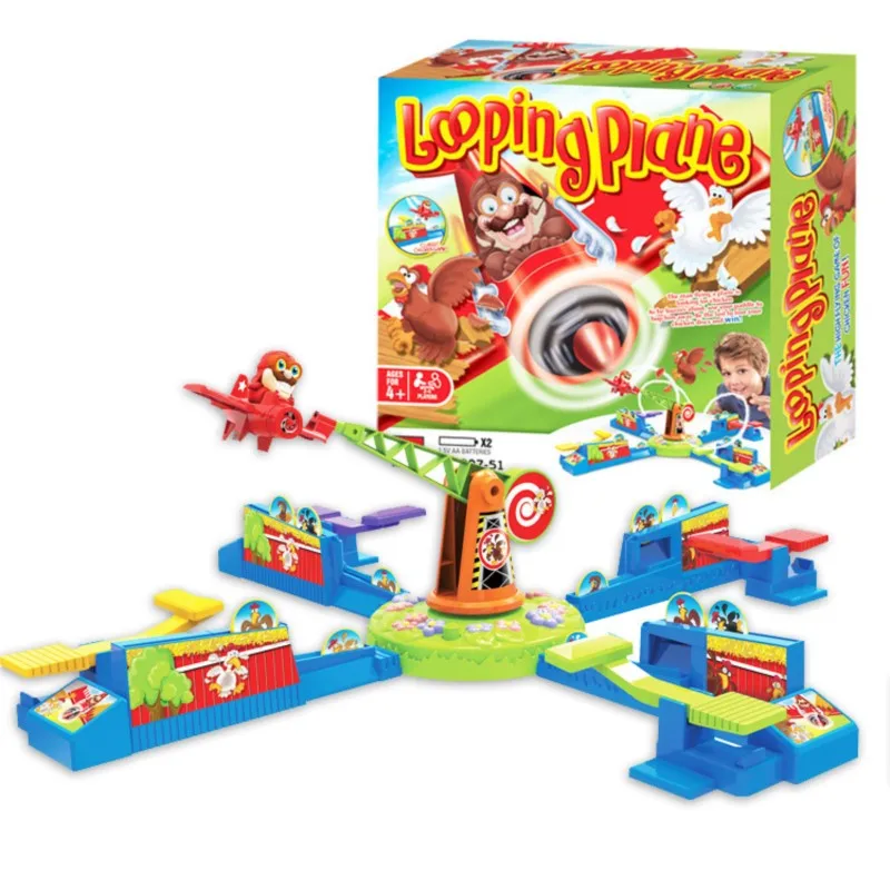 Looping Louie Spinning Plane Chicken Stealing Game Parent Child Interaction Battle Puzzle Board Game Party Children\'s Toys gift