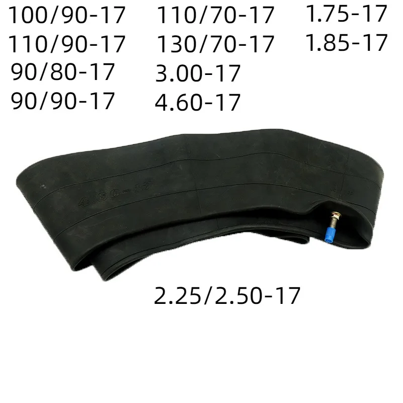 Chambre à air pour moto, 100/90-17, 110/70-17, 1.75-17, 110/90-17, 130/70-17, 1.85-17, 90/80-17, 3.00-17, 90/90-17