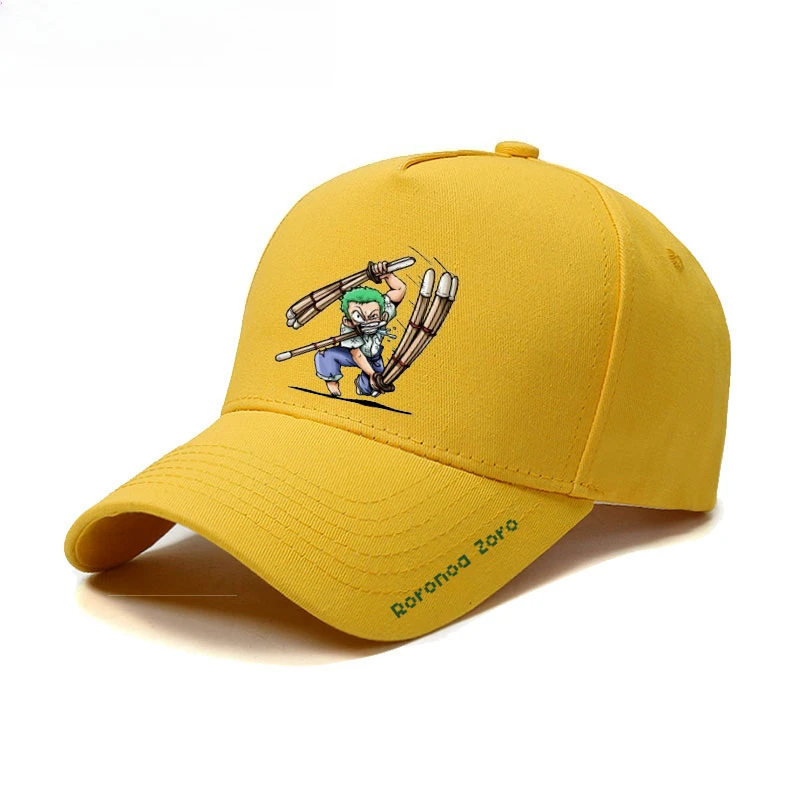 

One Piece Straw Hat Troupe Zoro Anime Two-dimensional Peripherals Cartoon Outdoor Casual Breathable Baseball Cap Male Cap