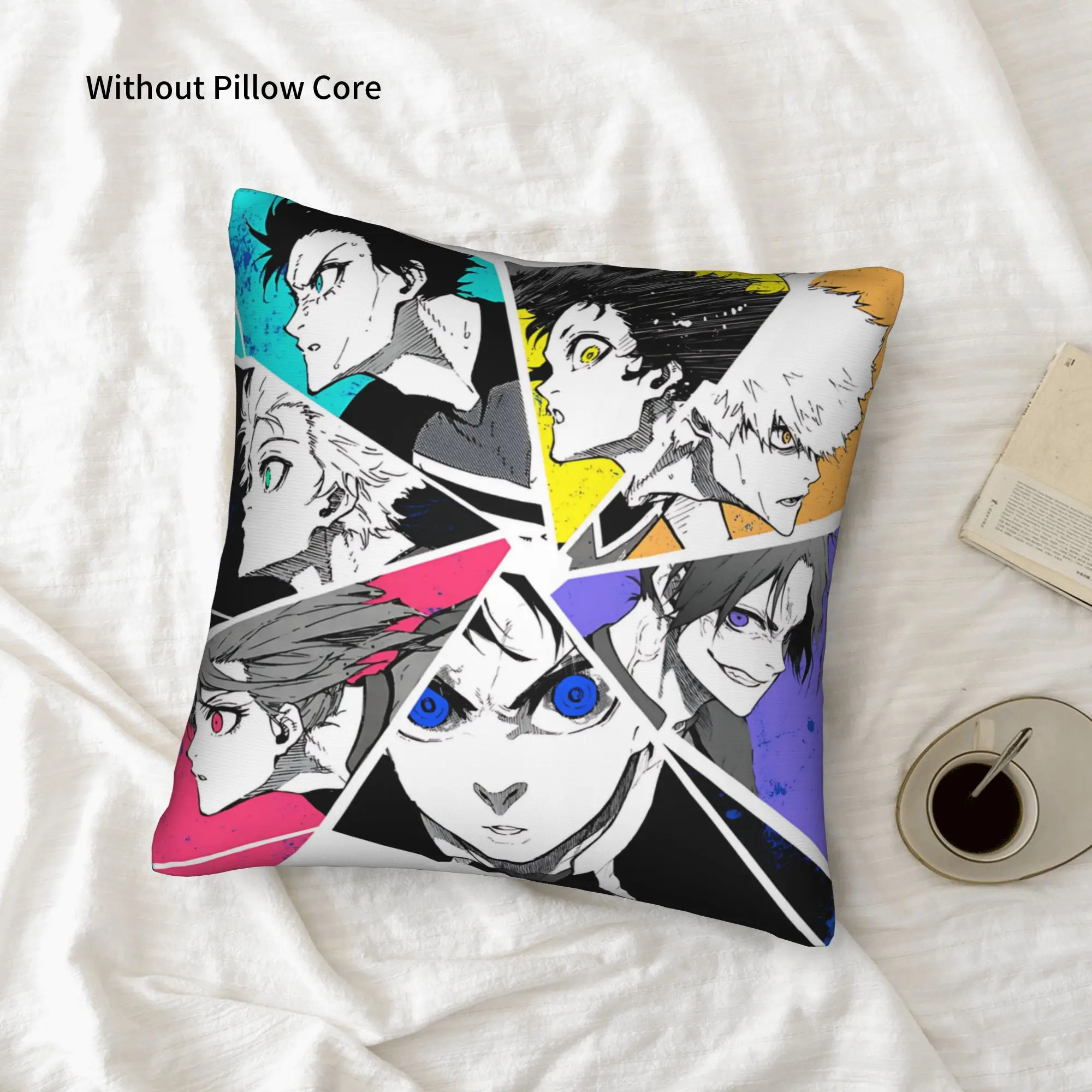 1PC Blue Lock Football Anime Pillow Case Double-Sided Printing  Sofa Cushion Bedroom Bedside Pillow