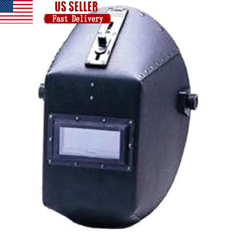 Adjustable Welding Helmet Fiber Shell Quick Slider Lightweight MMA Black 2lbs 4W20 490P