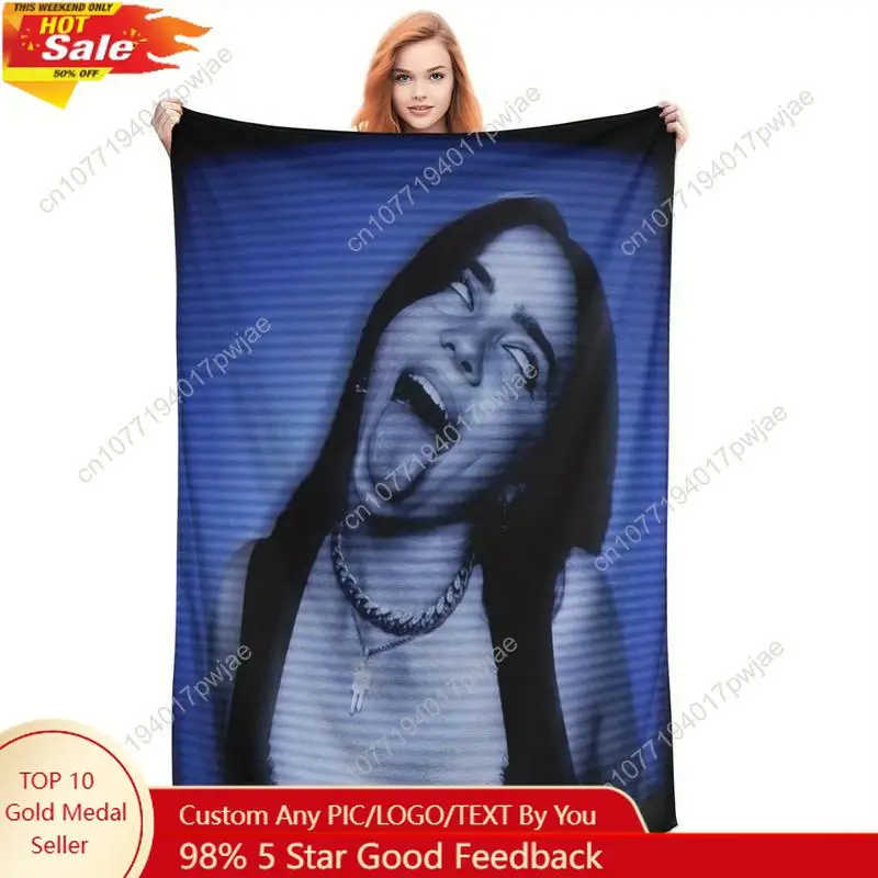

A Fleece Blanket Featuring Billie Style - As a Gift The Fleece Blanket Symbolizes Warmth And Affection Conveying Custom Blankets