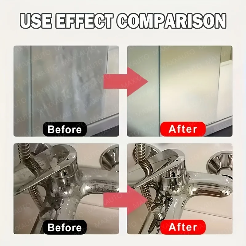 Glass Polish Coating for Kitchen Bathroom Water Stains Oil Film Removal Cleaning Car Glass Cleaning Water Repellent Anti Rain