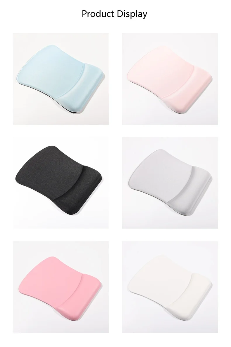Schaumstoff-Handgelenkauflage für Mauspad, 4 Farben, Büro- und Gaming-Unterlage, ergonomisch, rutschfest, weiche Unterstützung – Detail 8