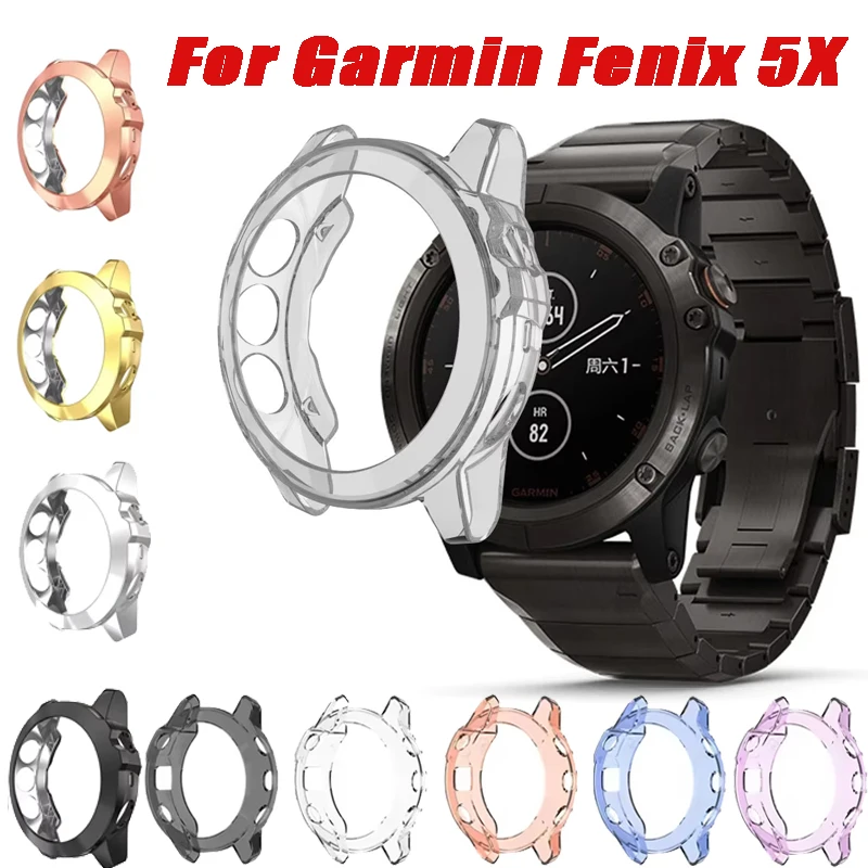 Uhrenschutzhüllen für Garmin Fenix ​​5X Smart Watch, Displayschutz-Stoßfängerschale für Garmin Fenix ​​5X Uhrengehäuse-Zubehör
