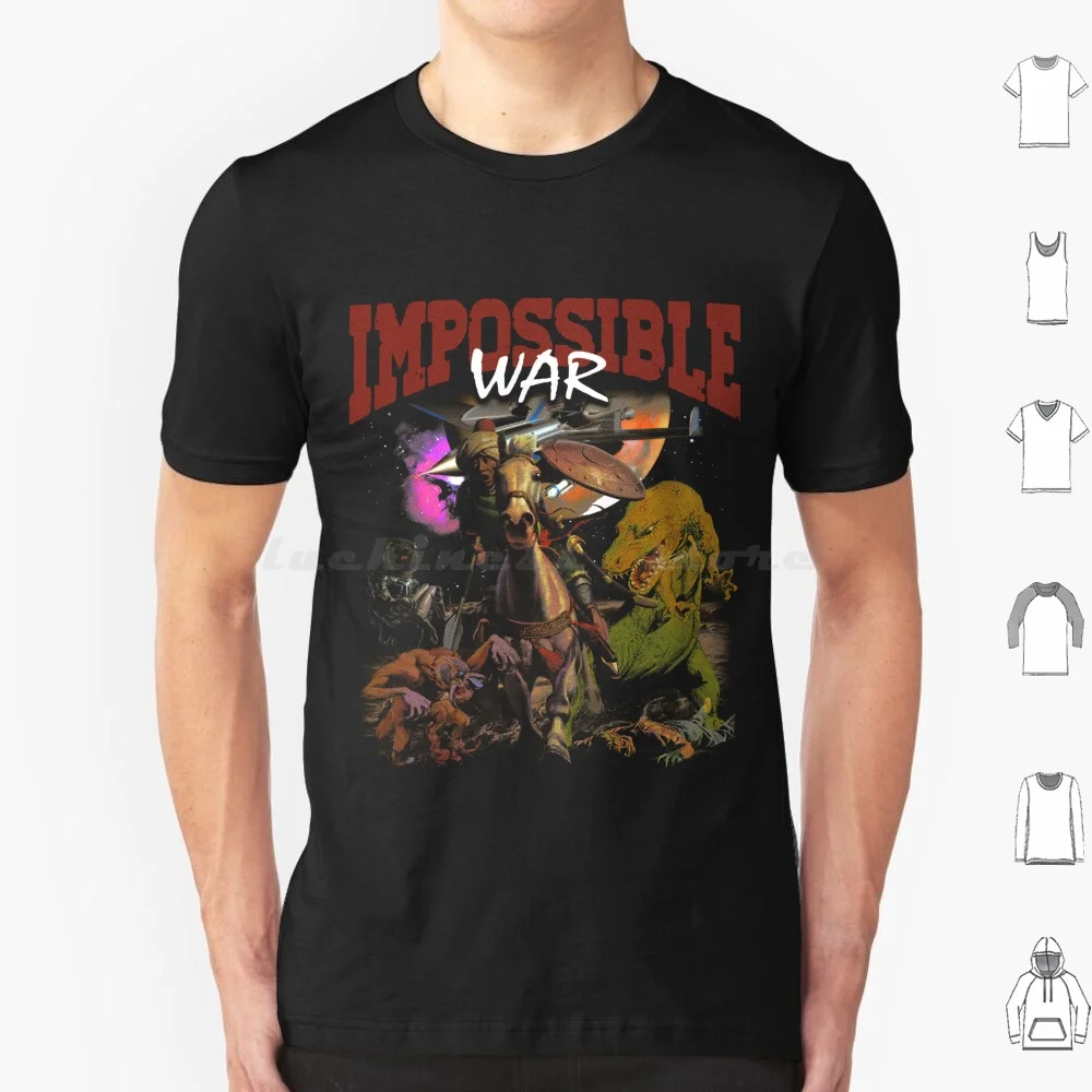 Impossible War Vintage 90s Design T Shirt 6xl Cotton Cool Tee Bootleg Vintage The 90s Design War Impossible Retro Y2k Monster