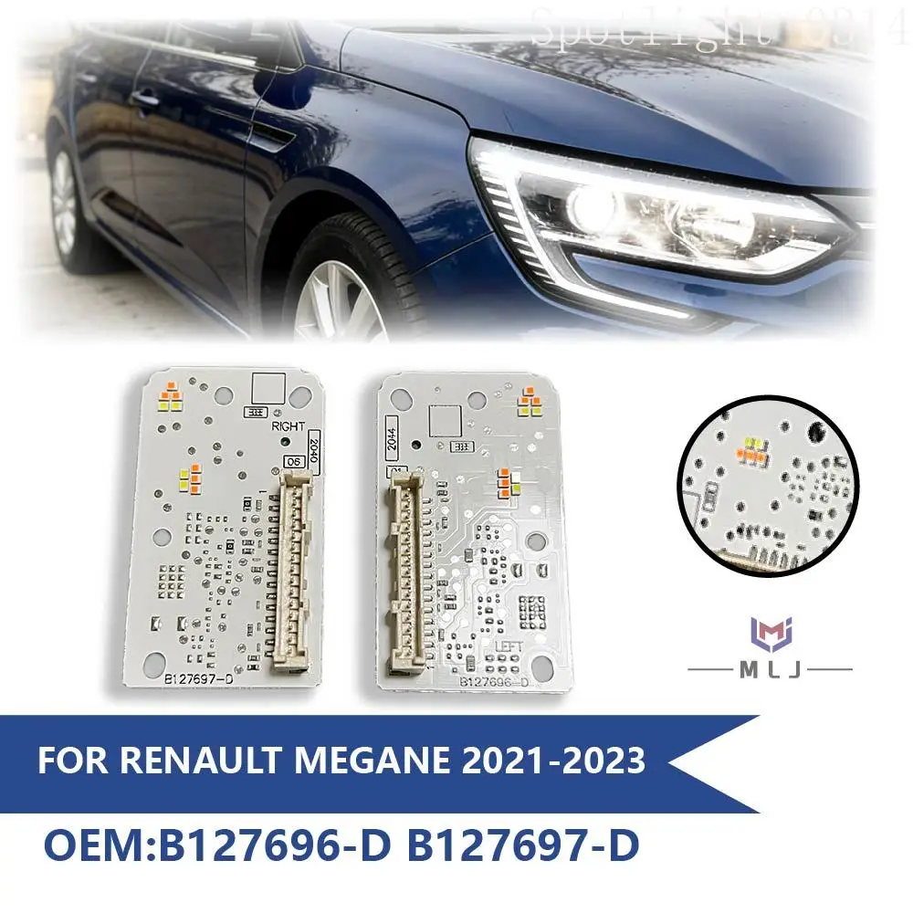 

B127696-D B127697-D 260556623R 260551566R For Renault Megane 2021 2022 2023 LED Chip Angel Eye Board DRL White Light Source Chip