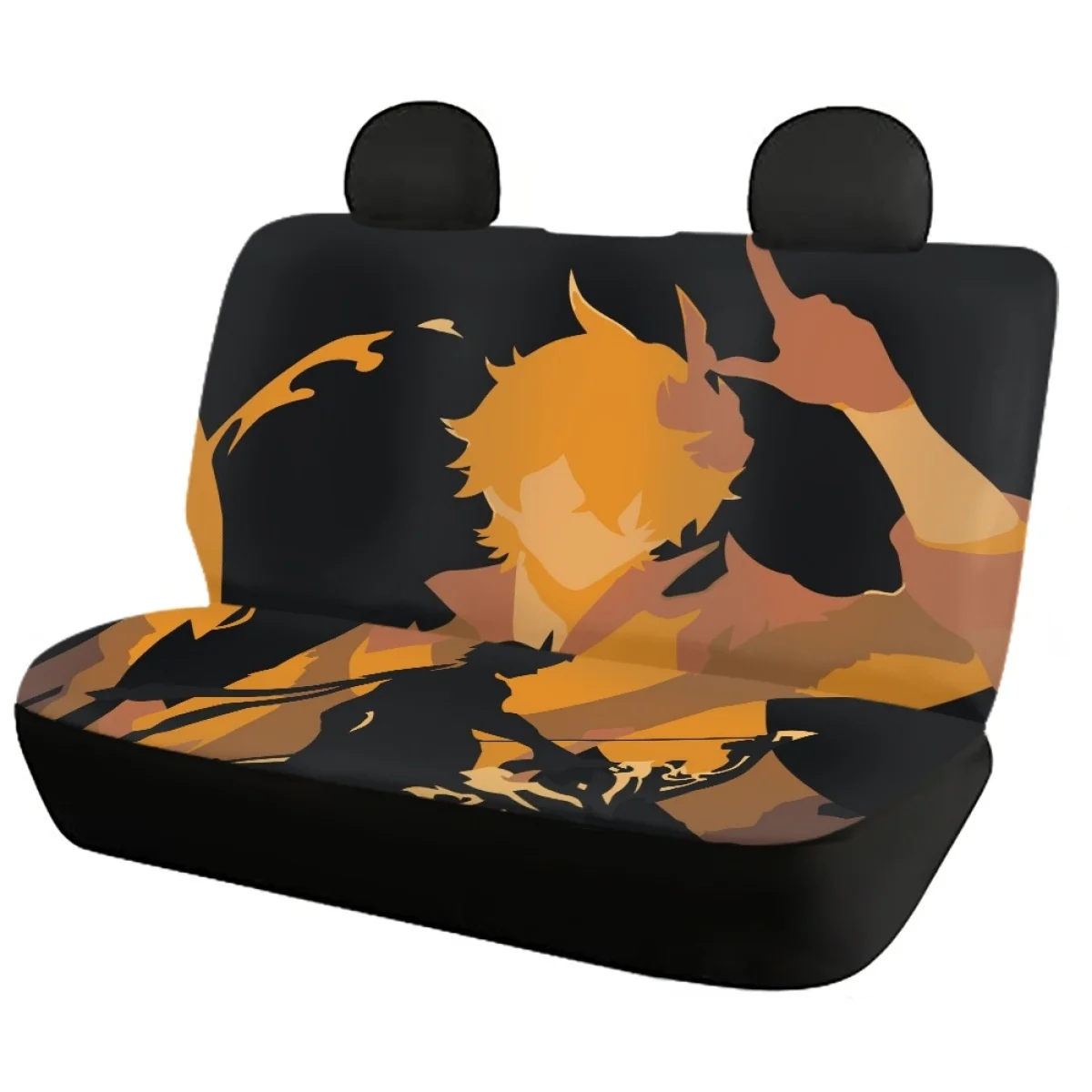 Anime Genshin Impact Car Seat Cover Universal Front/Back Seat Covers Suitable Durable Auto Intorior Decor Cars Accessories