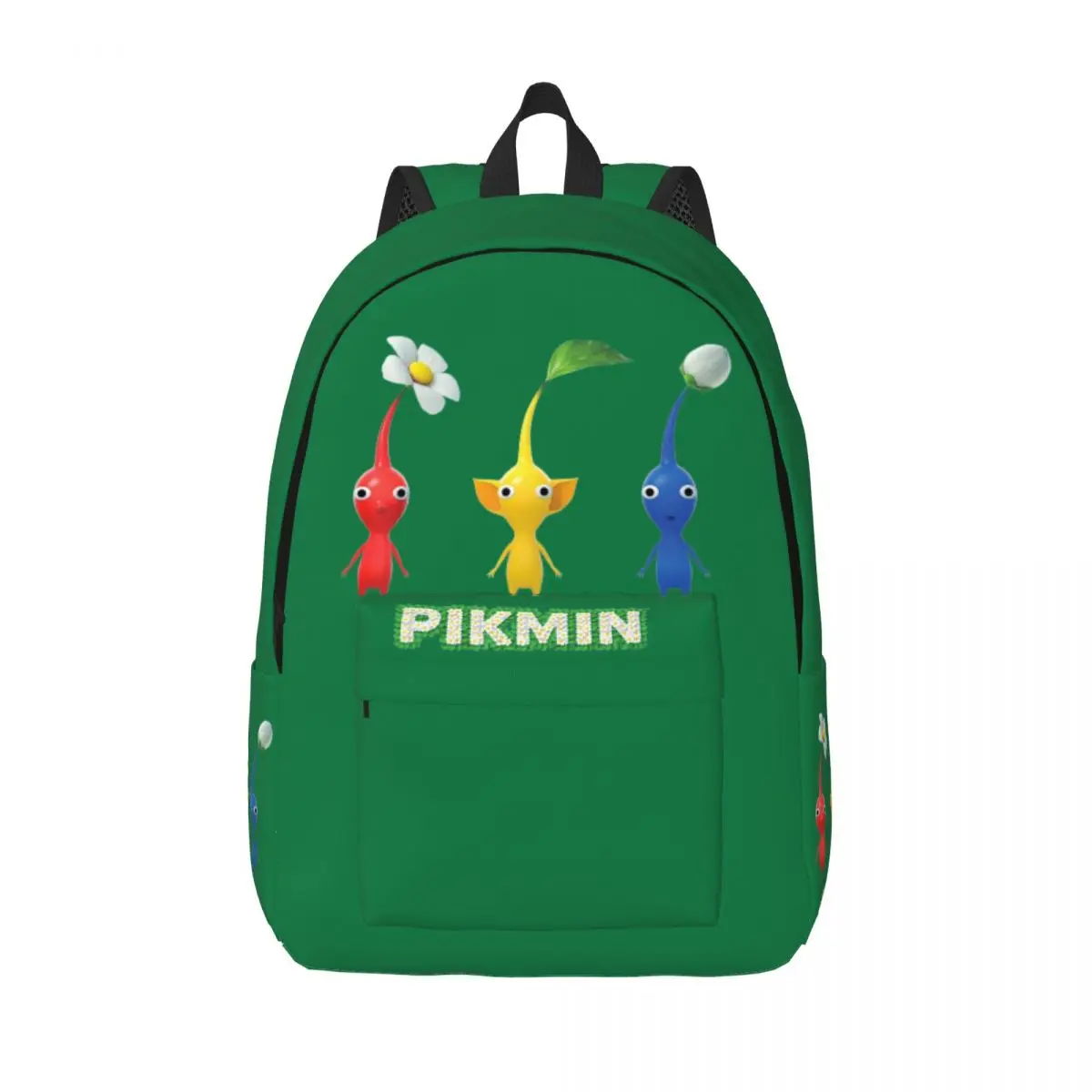 Pikmin mochila ao ar livre para pré-escolar, Escola Primária Estudante Cartoon Book Bags, Boy Girl Kids Daypack