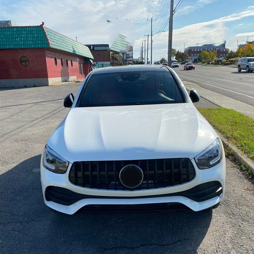 Front Bumper Grille Grill Hood Mesh Replacement For Mercedes Benz GLC Class X253 2020-2023 Sport