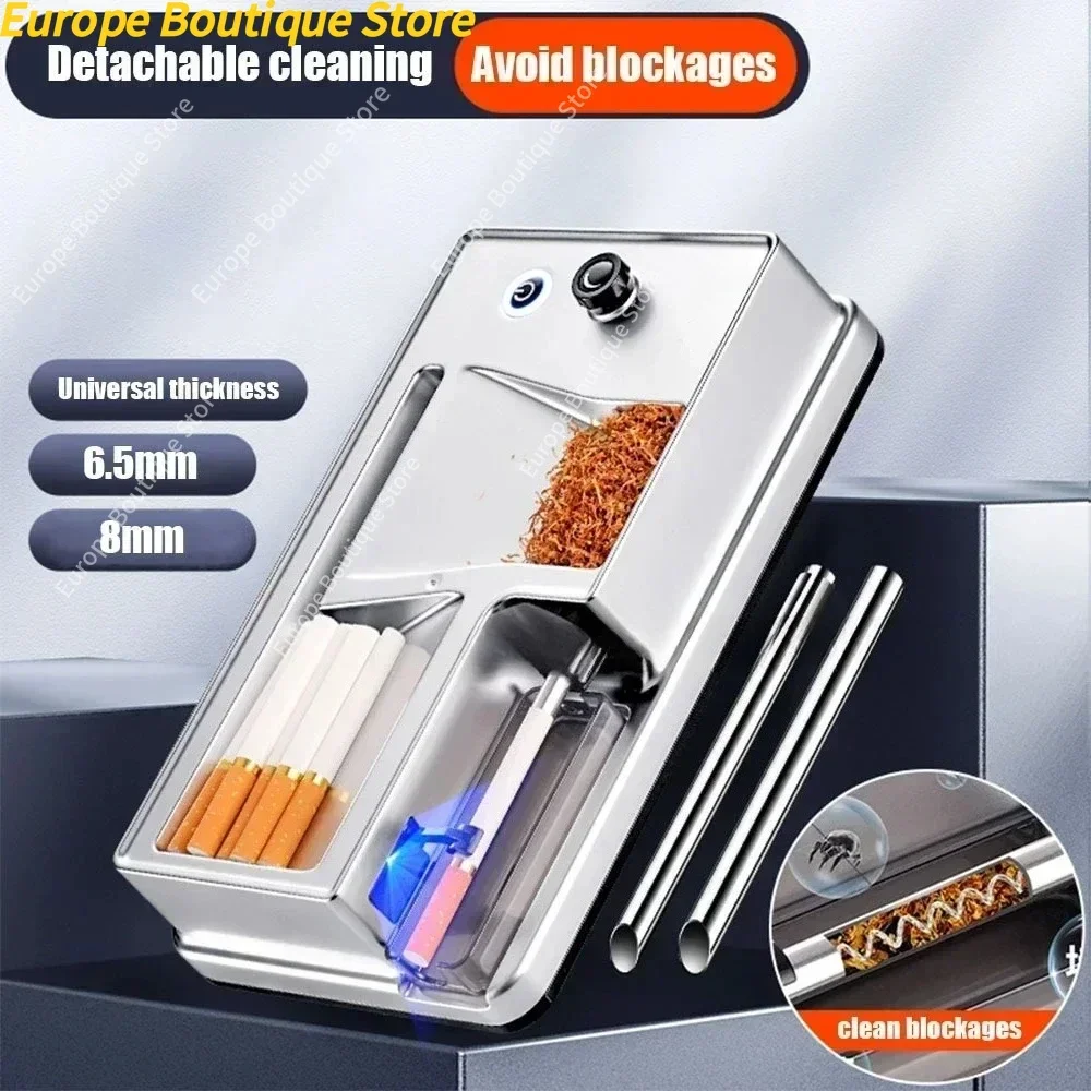 

Dual-use Electric Cigarette Rolling Machine with Infrared Sensor 6.5mm 8mm Automatic Tobacco Injector Maker Smoking Accessories