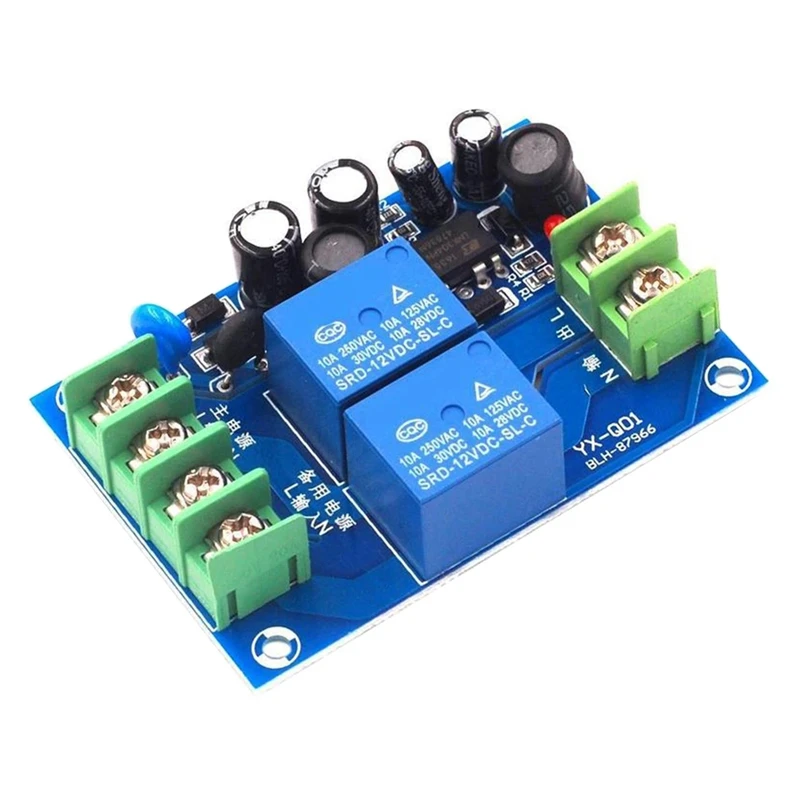 220v Two-way Power Automatic Switcher 10a 2 Power Supply 2 In 1 Out Power Failure Conversion Switch Board Module