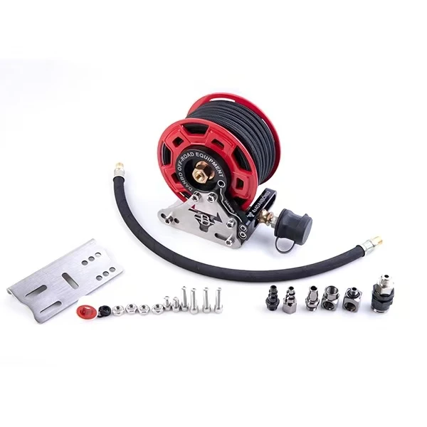 Durable Off-Road Air Pump Hose Reel: Storage Solution for 4x4 Adventures