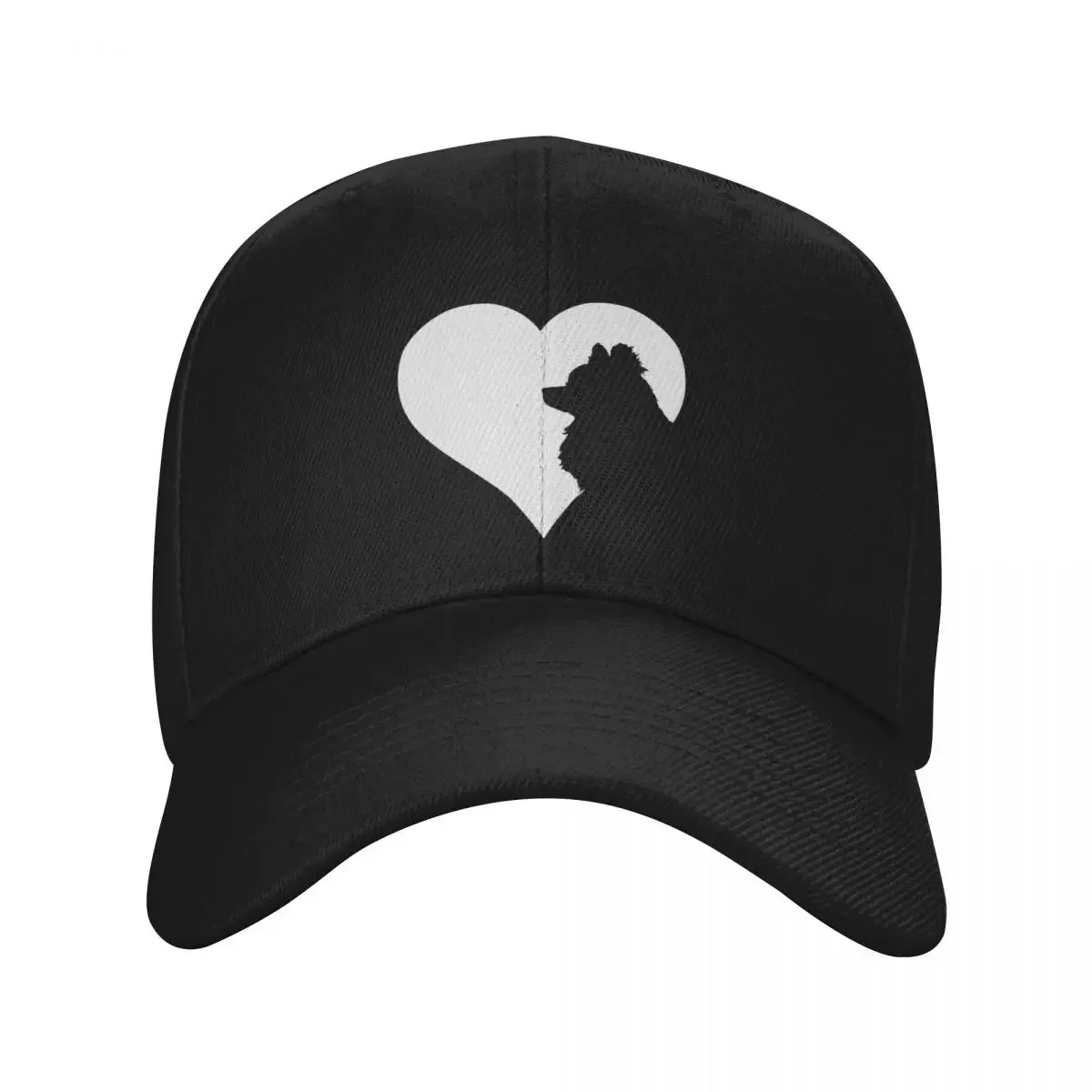 The Heart of the Pomeranian Lover Baseball Cap black foam party Hat Mens Caps Women's