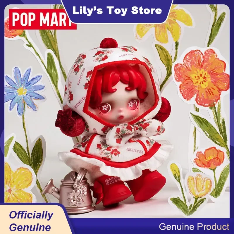 

POP MART Skullpanda Blossom In The Garden Kawaii Plush Keychain Bag Charm Cute Backpack Pendant Doll Blind Box Toy Surprise Gift