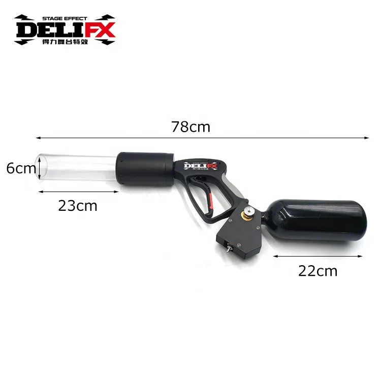 Air Cannon T-Shirt Launcher 5-10MPA Long Service-life Shooter gu n with Inflata ble g as Bottle