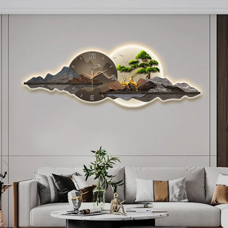 Art Mural Wall Clocks Modern Led Interior Luxury Minimalist Fashion Wall Watch Design Silent Reloj De Pared Room Decorations