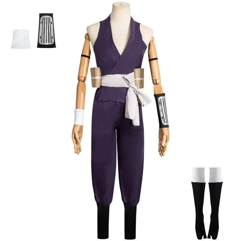 

Anime Jigokuraku Yuzuriha Cosplay Costume Wig Kunoichi Outfit Hell's Paradise Fox Sumire Purple Uniform Halloween Party Women