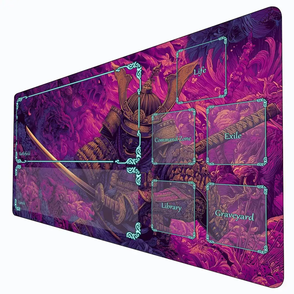 

Японский самурайский волшебный игровой коврик Demons Card Battle игровой коврик со зонным игровым ковриком mtg 60X35 см, настольный коврик, подходящий для игровых сборов