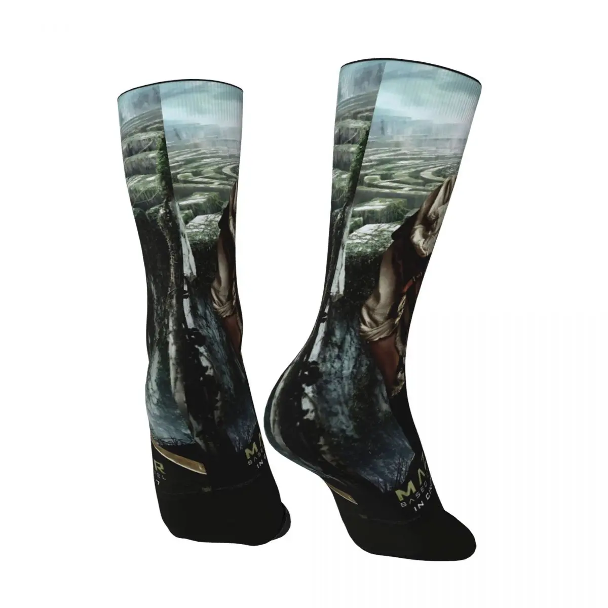 المتاهة عداء الأمريكية الخيال العلمي فيلم جوارب الجرافيك الجوارب الخريف عدم الانزلاق الجوارب للجنسين الرجال تشغيل الجوارب الناعمة الدافئة