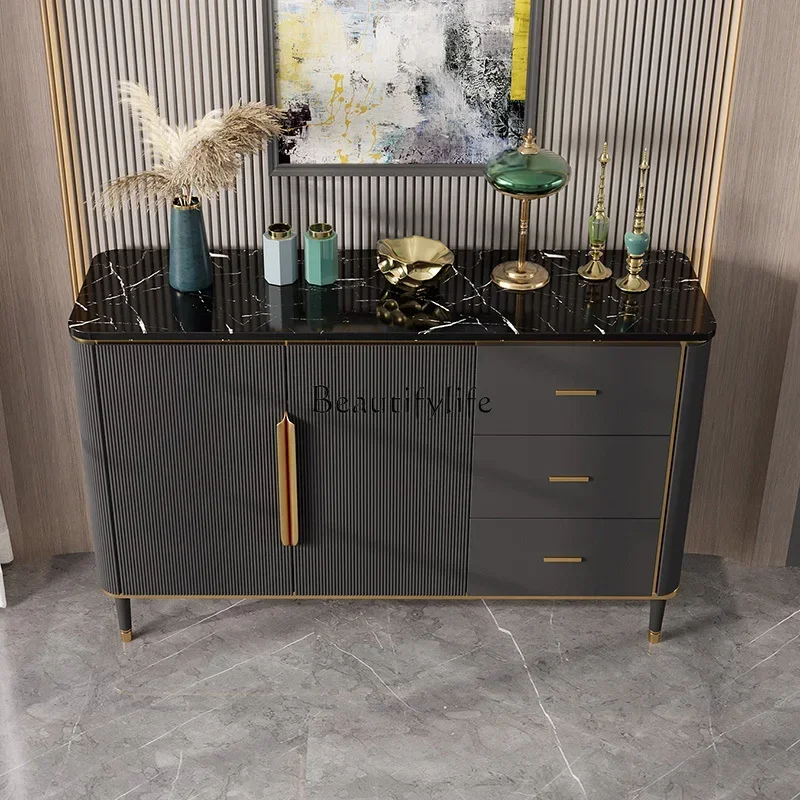 *entrance partition storage Italian marble shoe cabinet against the wall storage chest cabinet