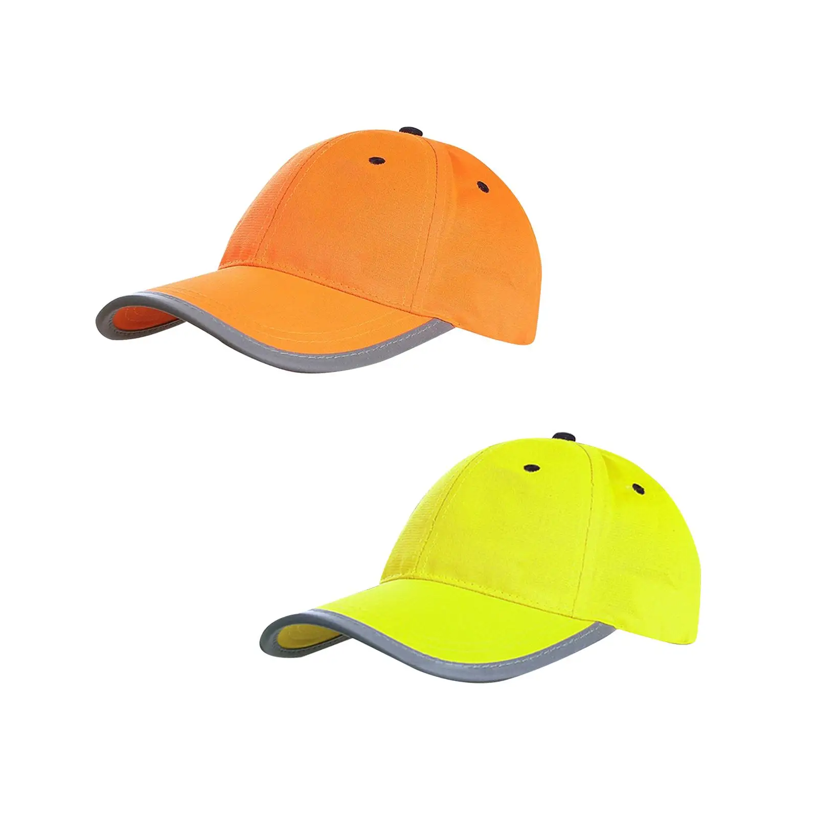 Gorra de tráfico para hombre, sombrero fluorescente, gorra de béisbol reflectante de alta visibilidad para miembros de la familia