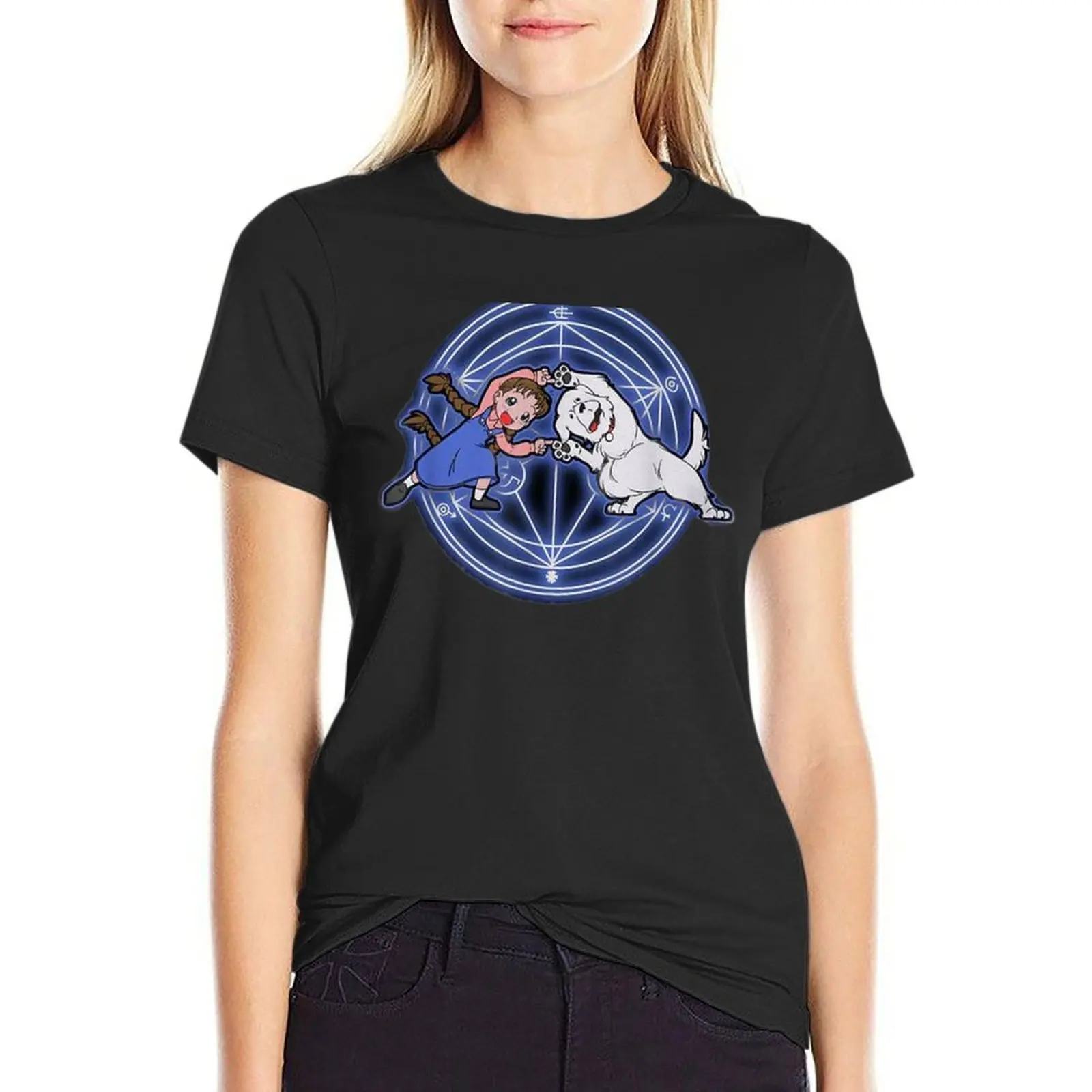 

Nina tucker and the dog funny T-Shirt lady clothes funny t-shirts for Women graphic tees funny