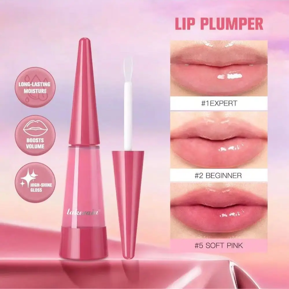 Lip Plumper Moisturizing Lip Gloss Instant Plumping Lip Oil  Long-Lasting Moisture Moisturizing Transparent Plump Lips Care Lip Stuffer Cosmetics Gift