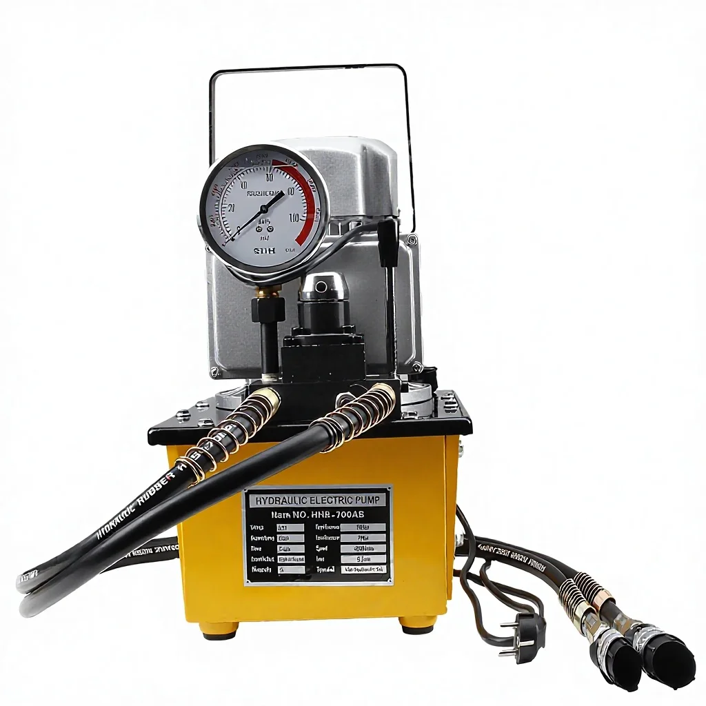

HHB-700AB Double Acting Hydraulic Electric Pump 700 Bar Hydraulics Pump