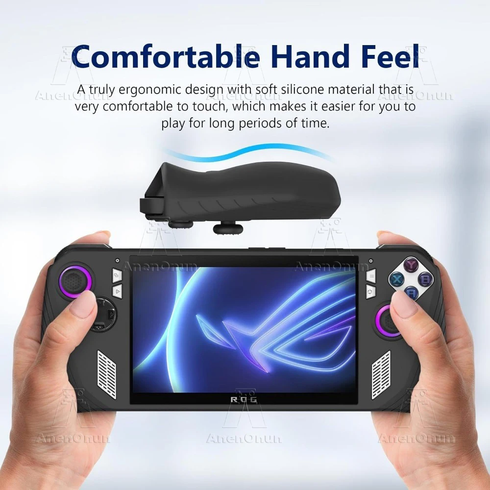 ROG Ally Full Fit Protective Case Anti-fall Anti-scratch Anti-slip Silicone Soft Shell Thumb Grip Cap Joystick Cover Accessories